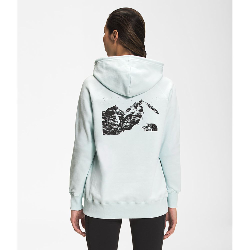 The North Face Hoodie Womens Australia - The North Face Snowy Mountain Blue Mountain (RPC-783145)